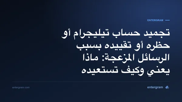 حساب تيليجرام مجمّد في وضع القراءة فقط مع موعد نهائي لتقديم الطعن