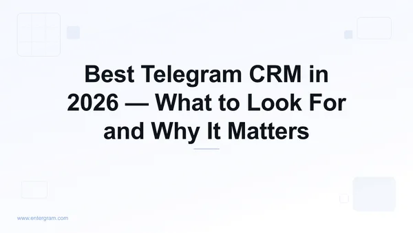 Best Telegram CRM comparison guide