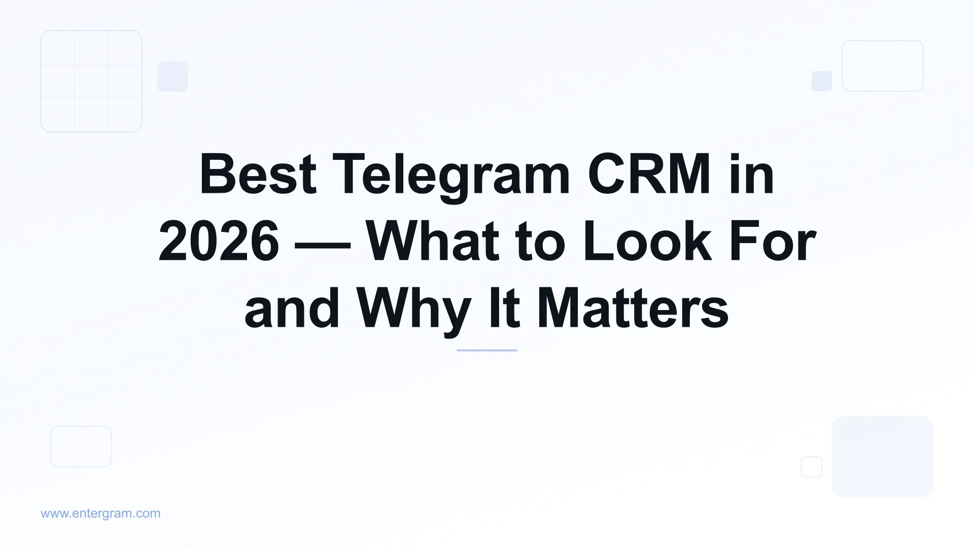 Best Telegram CRM comparison guide