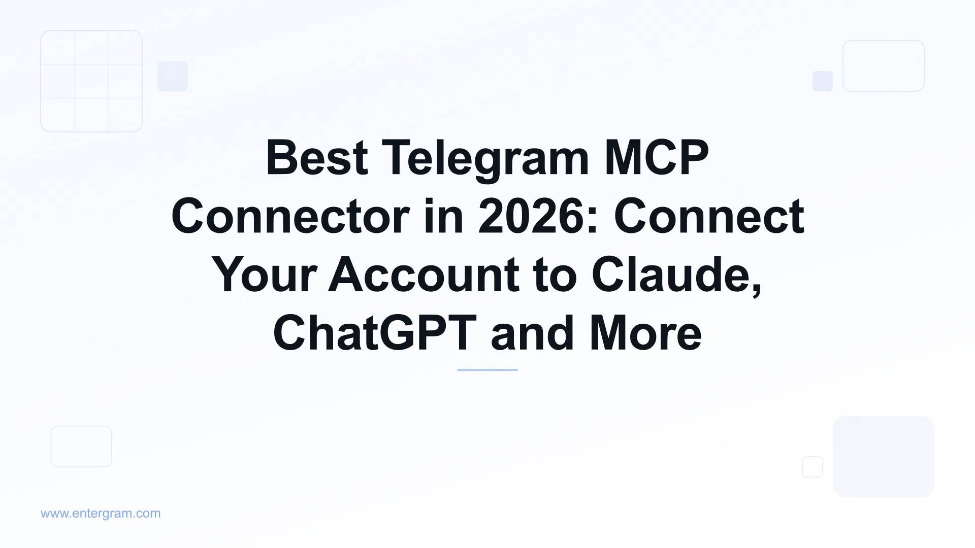 Best Telegram MCP connector guide for 2026