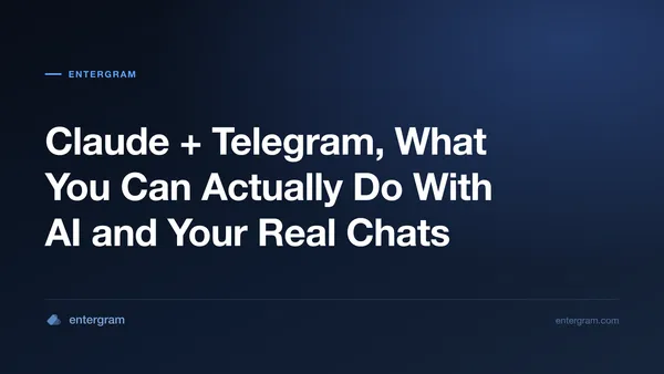 Claude AI ភ្ជាប់ទៅ Telegram ផ្ទាល់ខ្លួនតាមរយៈ MCP
