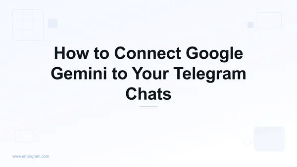 Connect Google Gemini to personal Telegram via MCP