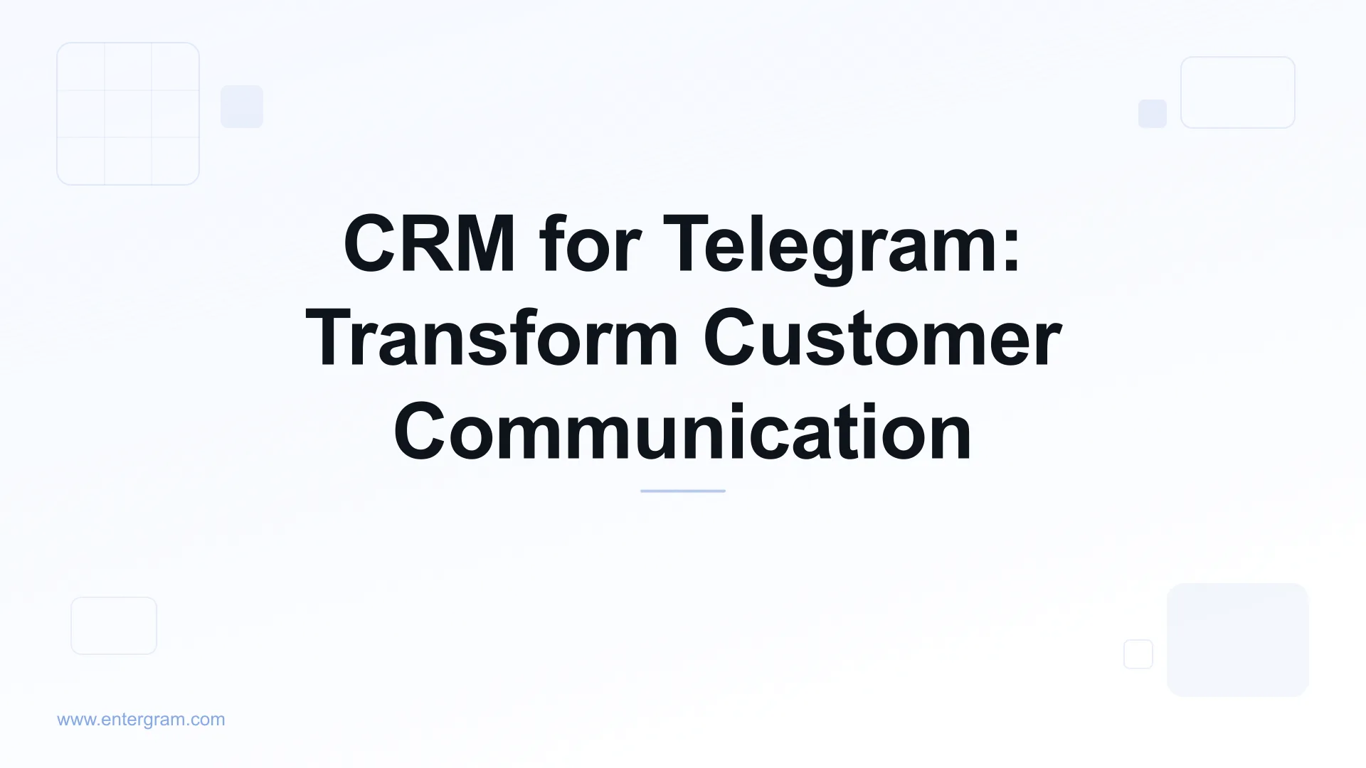Card image for CRM for Telegram: Transform Customer Communication