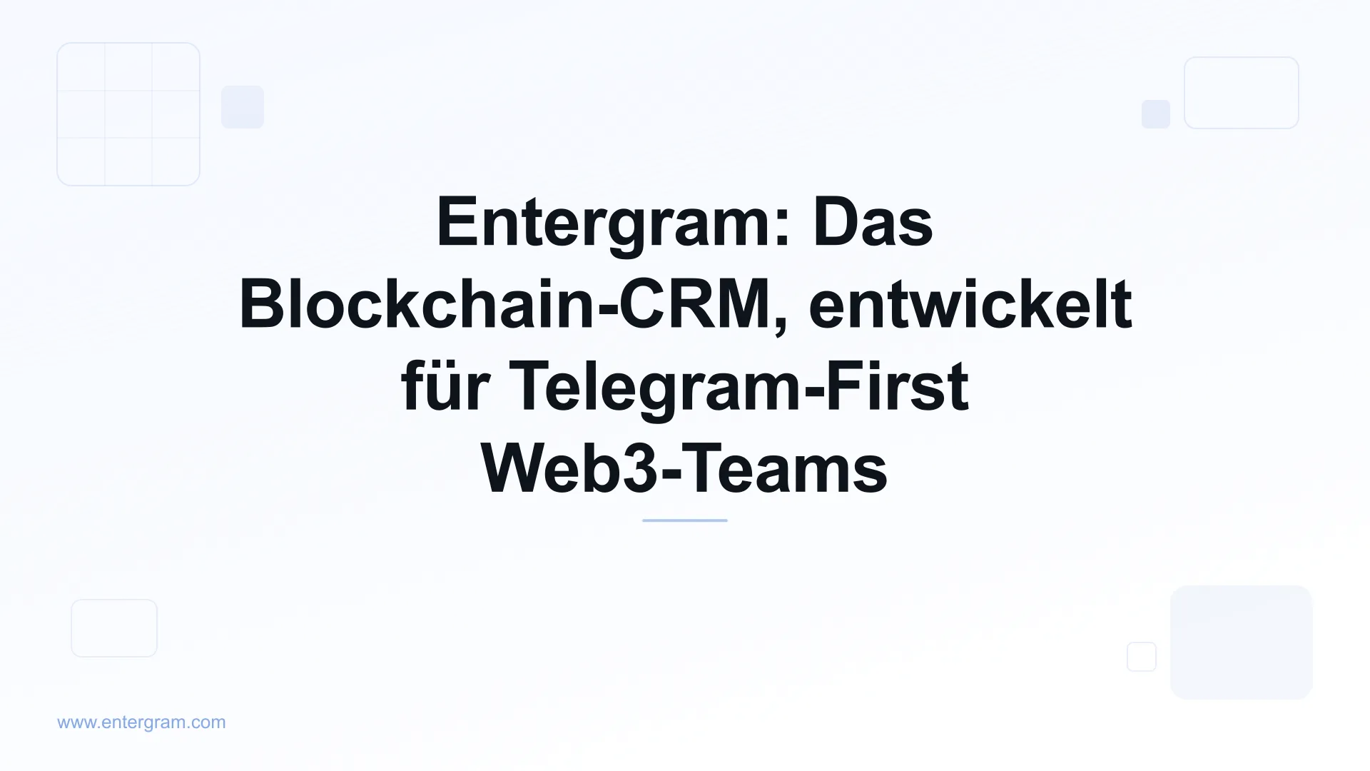 Card image for Entergram: Das Blockchain-CRM, entwickelt für Telegram-First Web3-Teams
