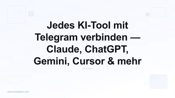 Jedes KI-Tool via MCP mit Telegram verbinden
