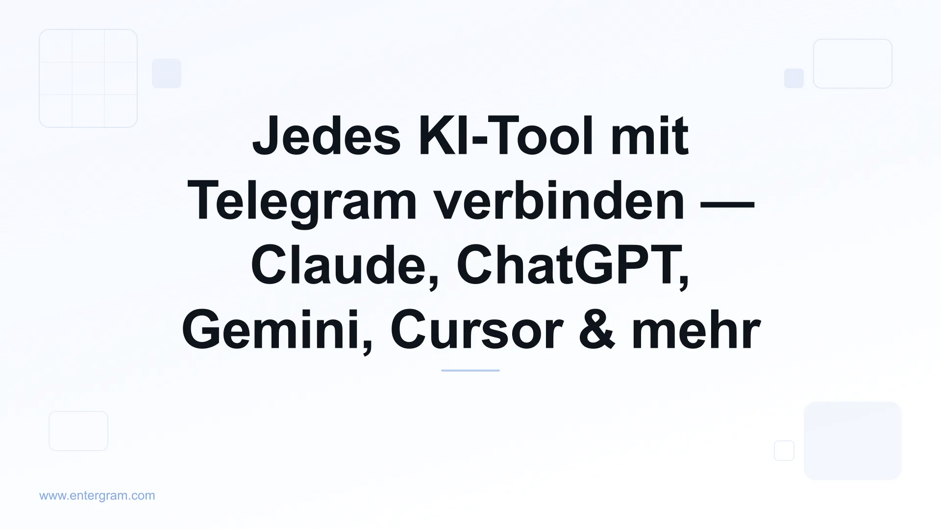 Jedes KI-Tool via MCP mit Telegram verbinden
