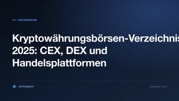 Card image for Kryptowährungsbörsen-Verzeichnis 2025: CEX, DEX und Handelsplattformen