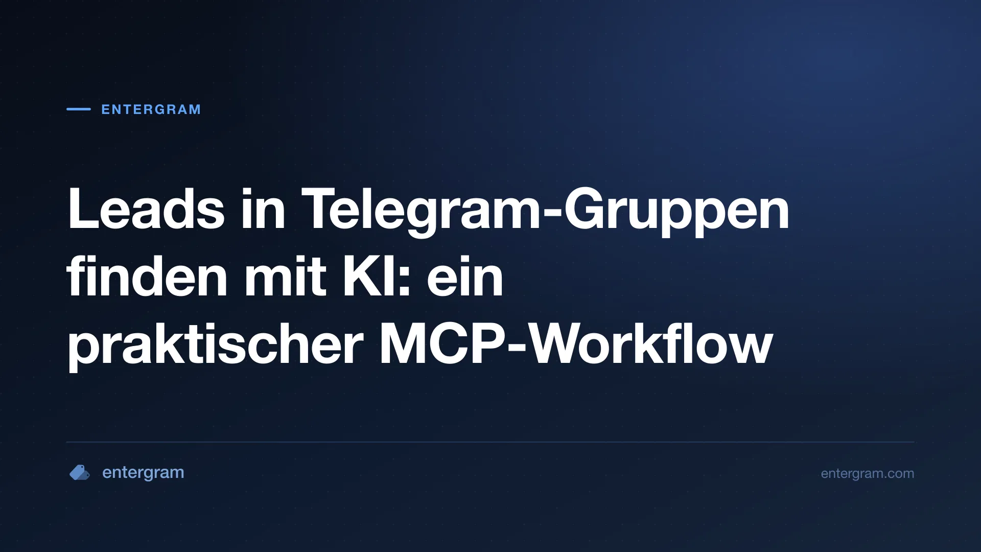 Kartenbild zum Finden von Leads in Telegram-Gruppen mit KI
