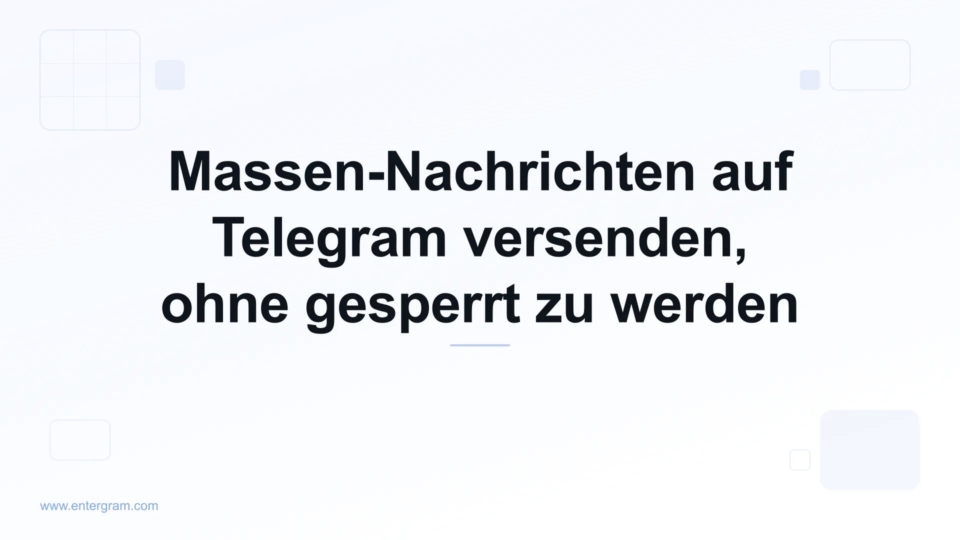 Massen-Nachrichten auf Telegram sicher versenden