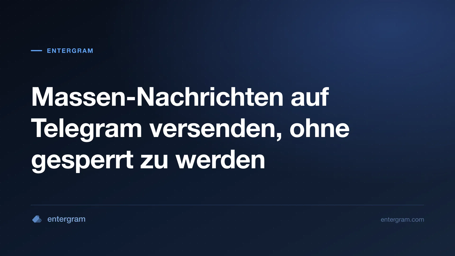 Massen-Nachrichten auf Telegram sicher versenden