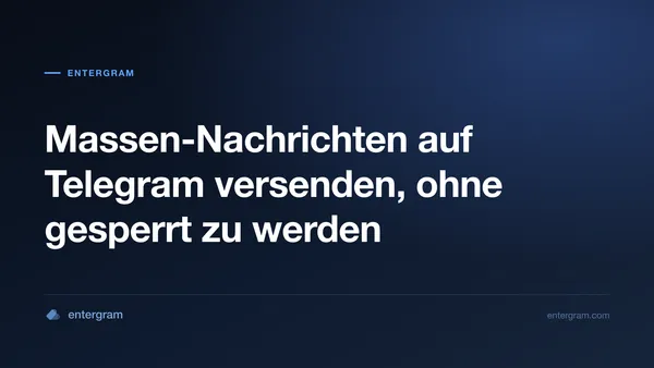 Massen-Nachrichten auf Telegram sicher versenden