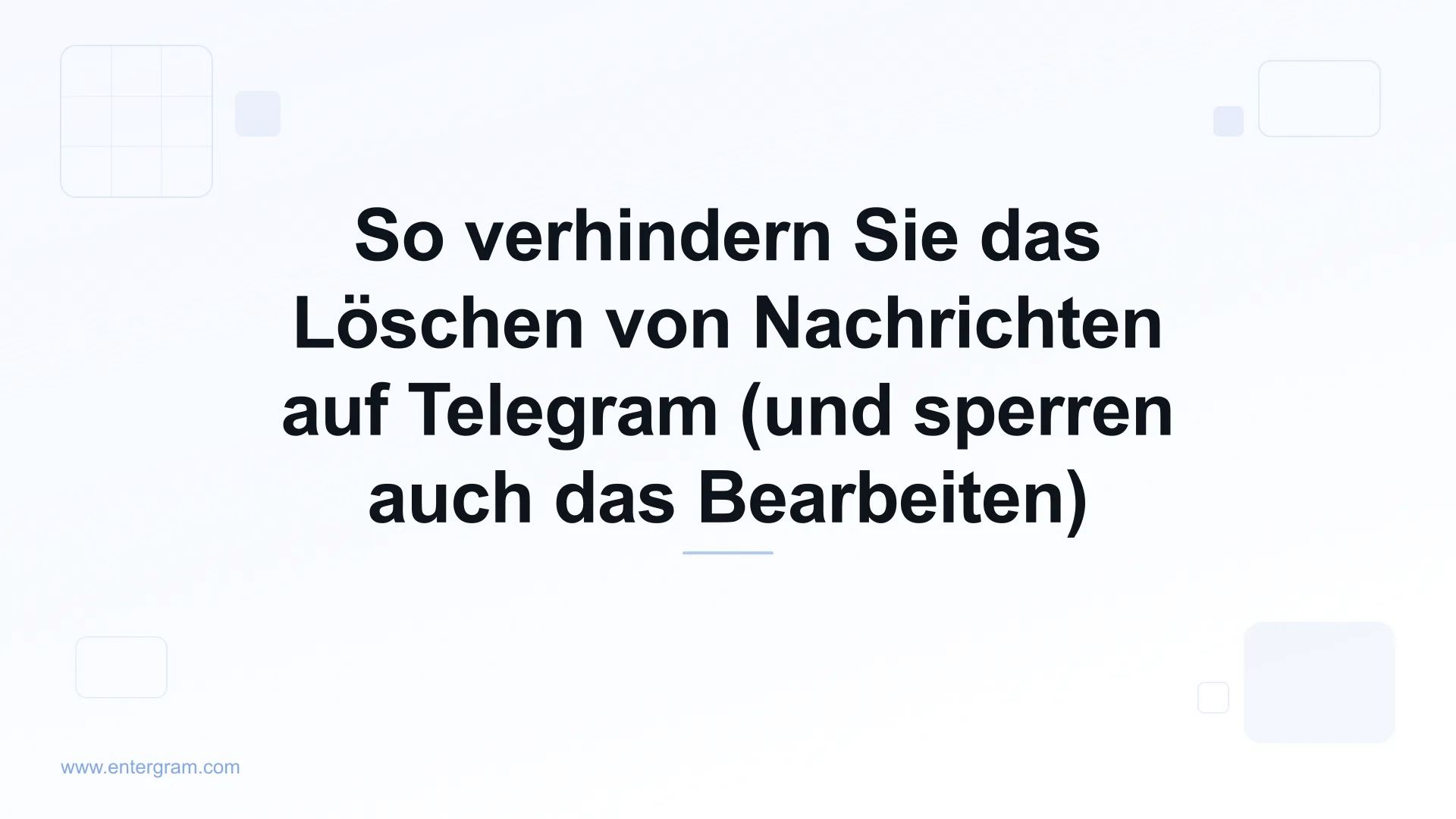 Telegram-Workspace-Einstellung, die Teammitglieder daran hindert, Nachrichten zu löschen oder zu bearbeiten