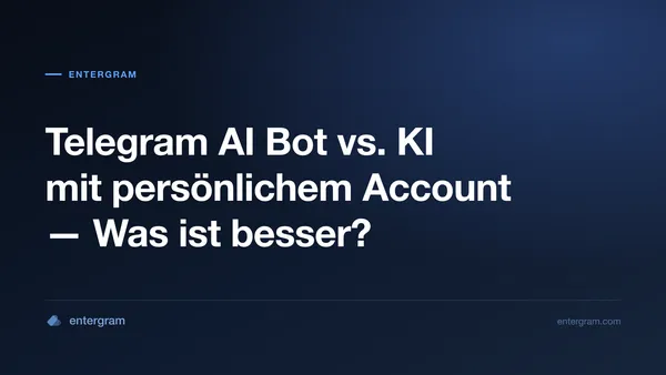 Telegram AI Bot vs. persönlicher Account mit MCP
