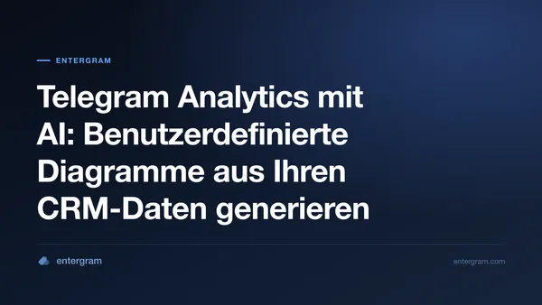 AI-gestütztes Analytics-Dashboard zur Generierung benutzerdefinierter Diagramme aus Telegram CRM-Daten