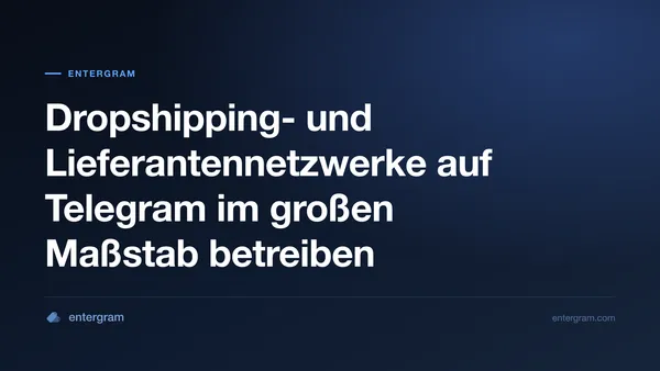 Card image for Telegram-CRM für Dropshipping und Lieferantennetzwerke: Organisieren, Nachverfolgen und Skalieren von Beziehungen
