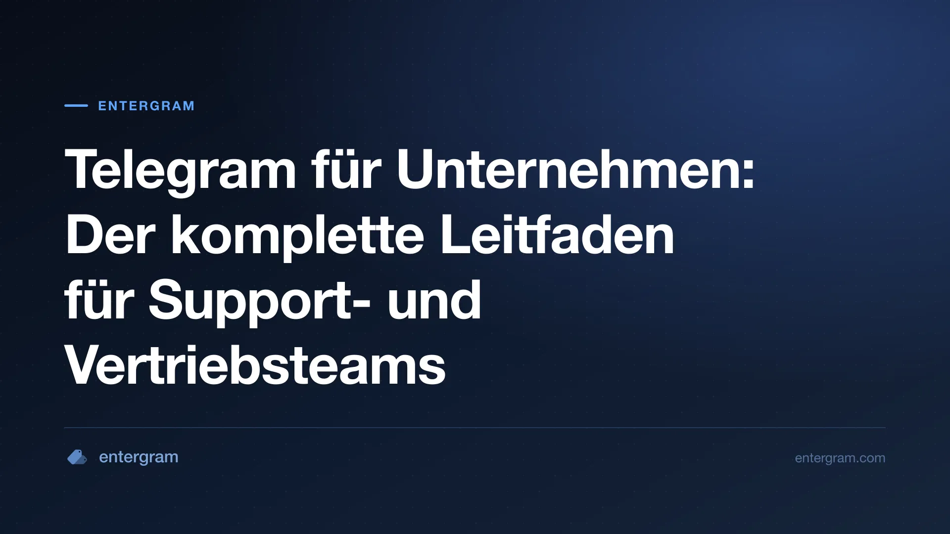 Kartenbild für Telegram für Unternehmen: Der komplette Leitfaden für Teams