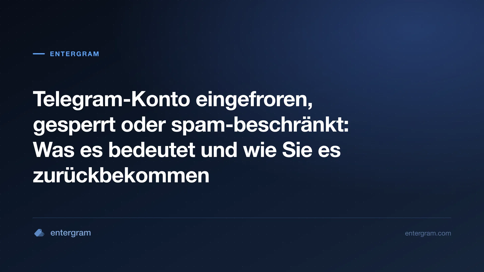 Ein eingefrorenes Telegram-Konto im Nur-Lese-Modus mit Einspruchsfrist