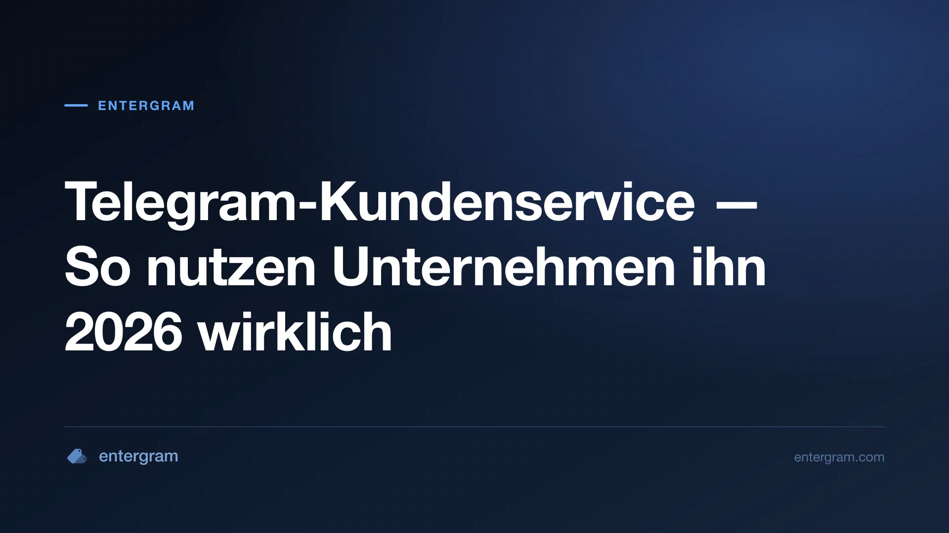 Telegram-Kundenservice für Unternehmen