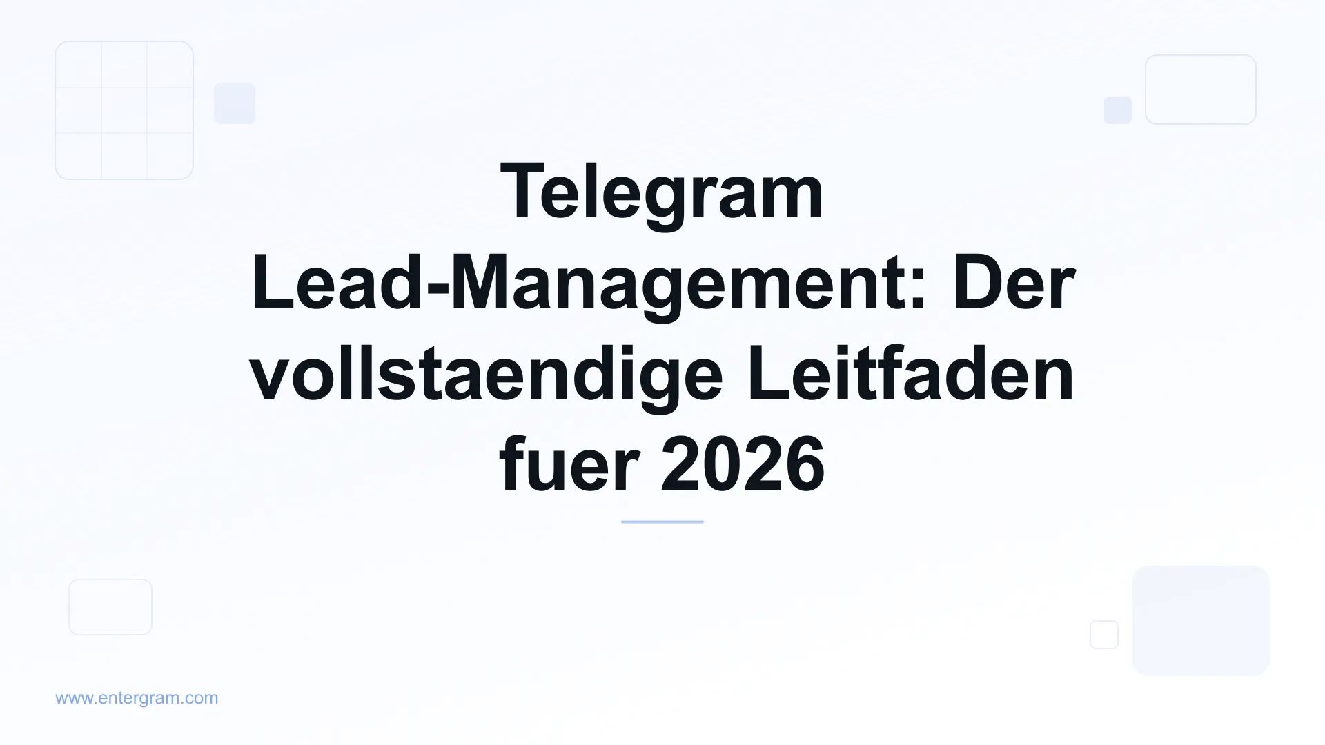 Card image for Telegram Lead-Management Der vollstaendige Leitfaden fuer 2026