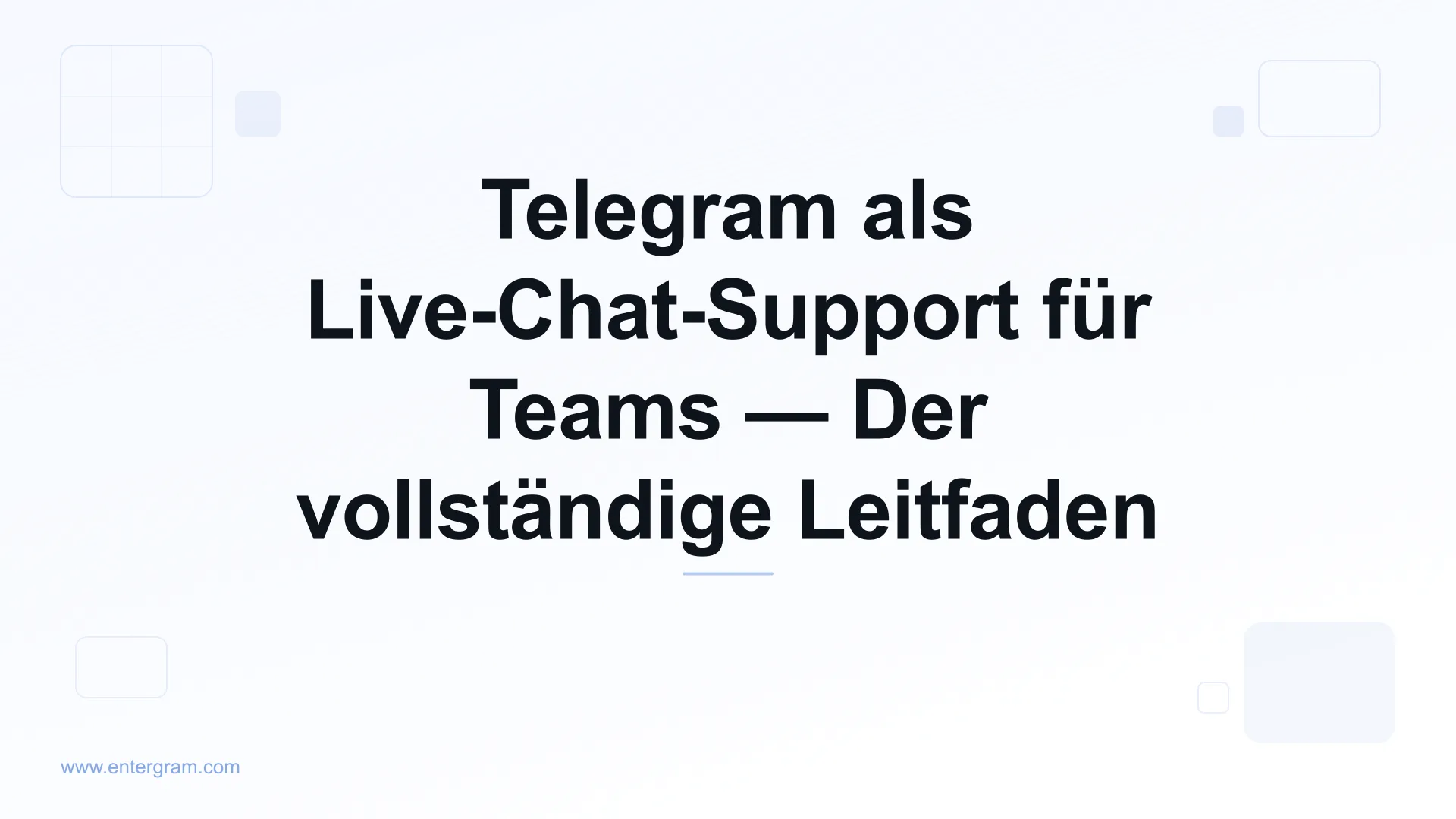Telegram Live-Chat-Support für Kundenservice-Teams
