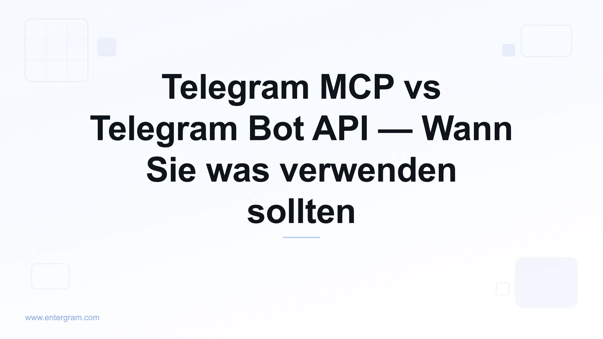 Vergleich Telegram MCP vs Bot API