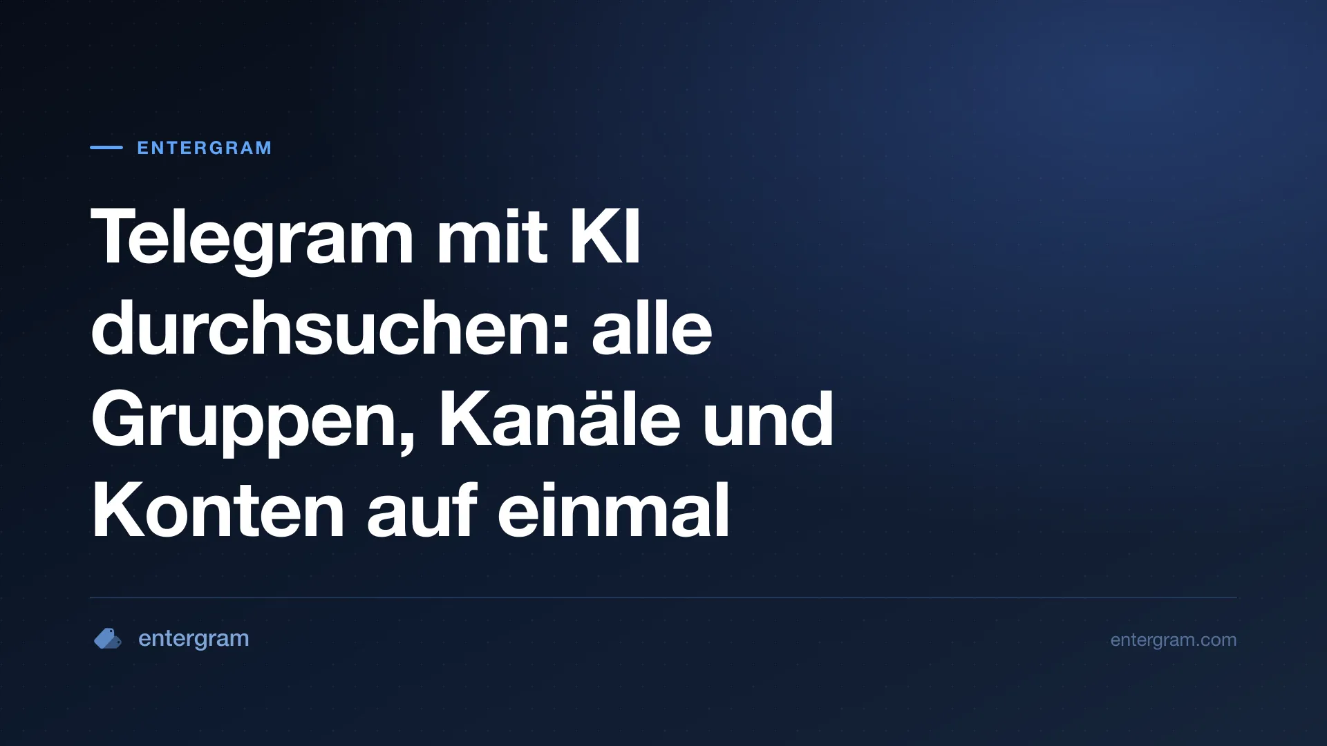 Kartenbild für Telegram mit KI durchsuchen