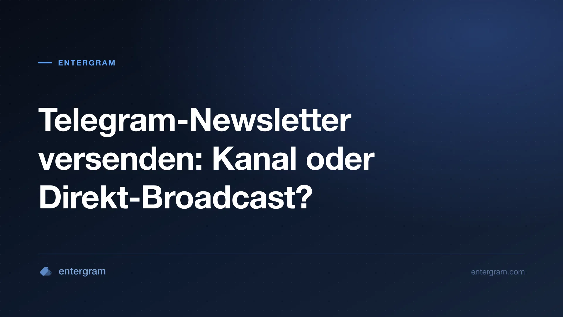 Kartenbild für Telegram-Newsletter versenden