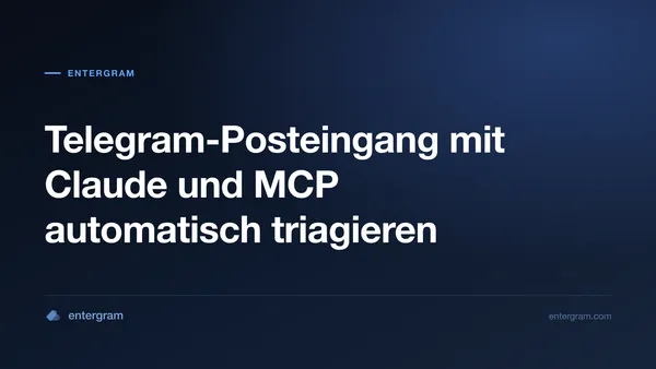 Telegram-Posteingangs-Triage mit Claude MCP automatisieren