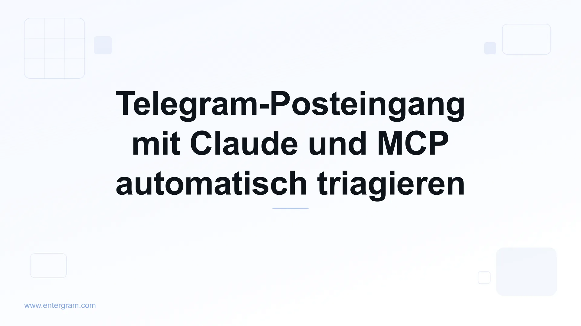 Telegram-Posteingangs-Triage mit Claude MCP automatisieren
