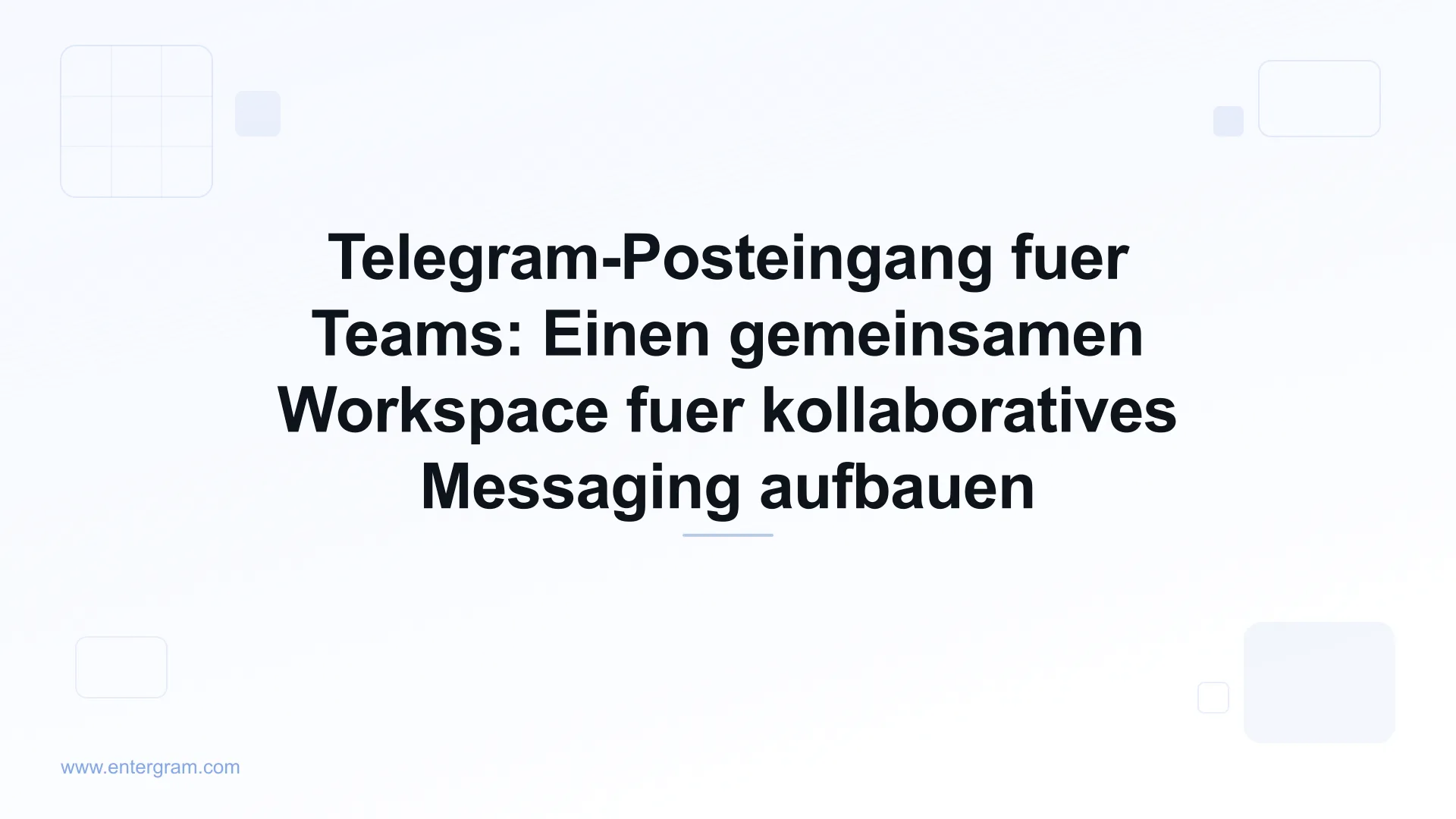 Card image for Telegram-Posteingang fuer Teams Gemeinsamer Workspace