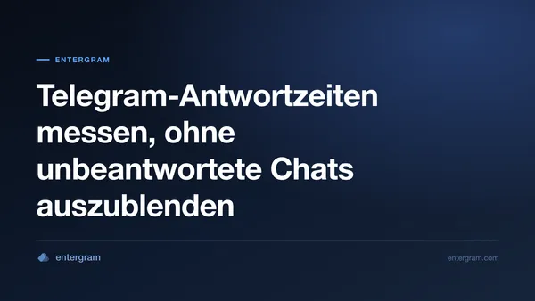 Telegram-Antwortzeiten richtig messen