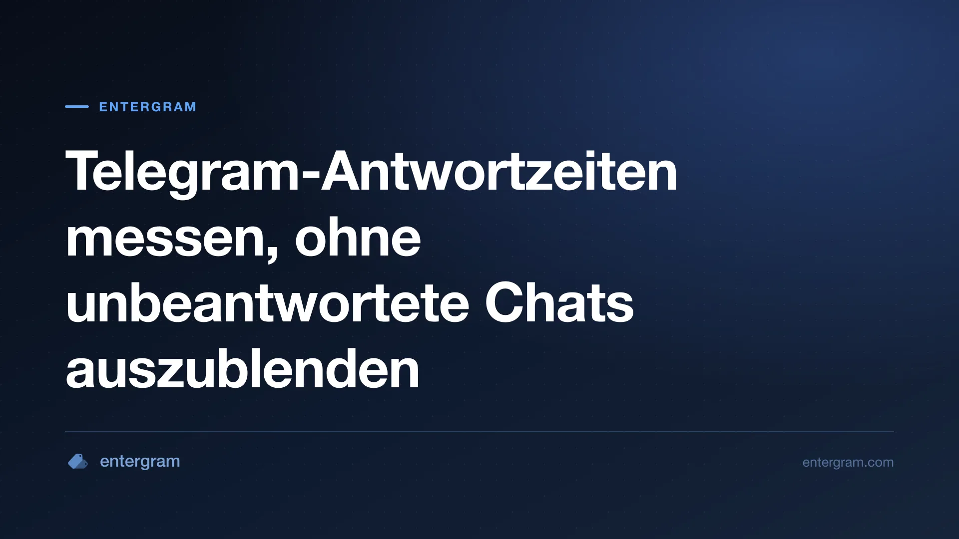 Telegram-Antwortzeiten richtig messen