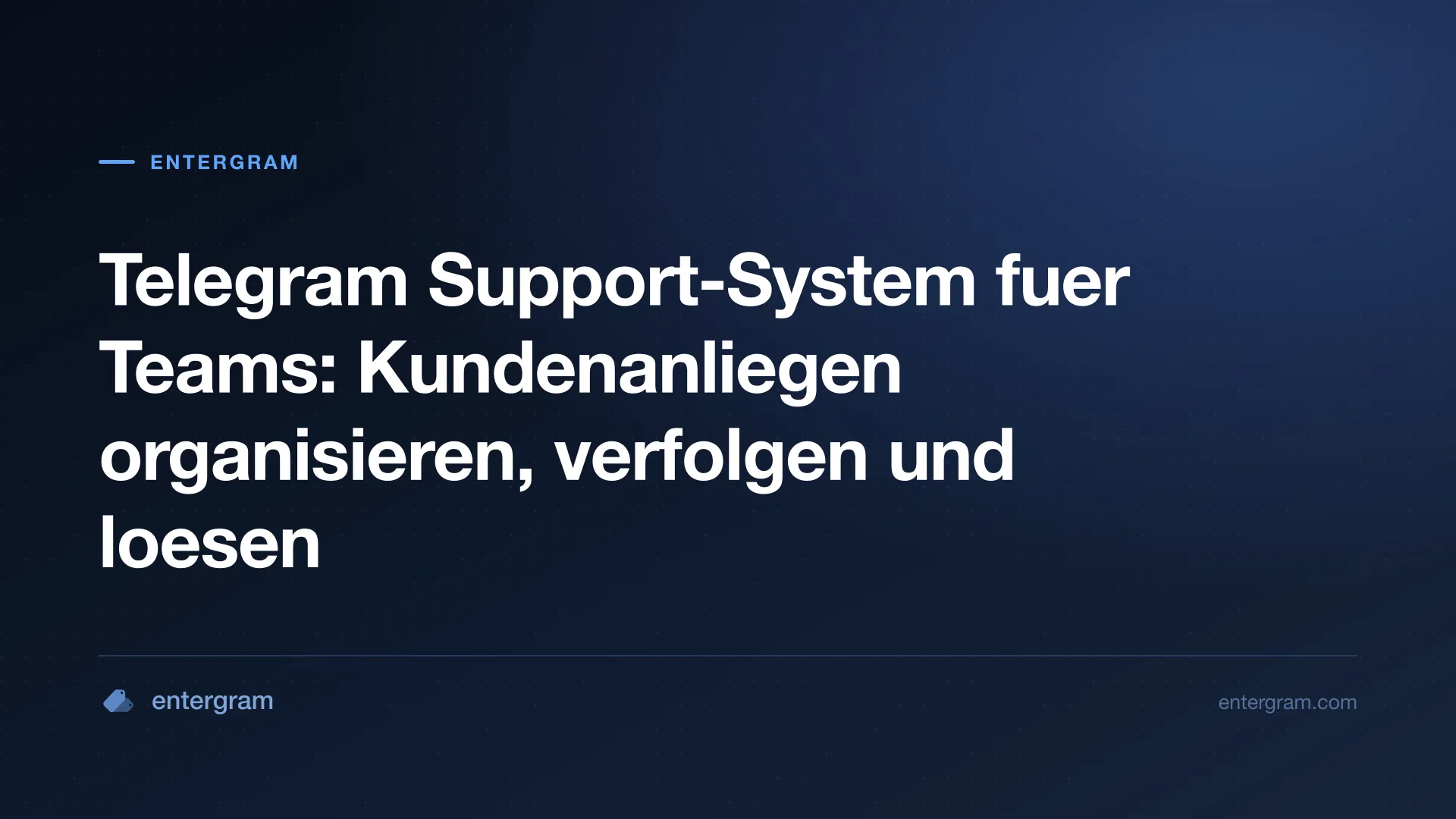 Card image for Telegram Support-System fuer Teams