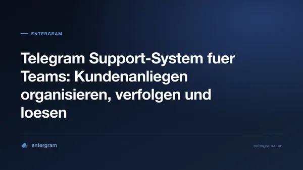 Card image for Telegram Support-System fuer Teams