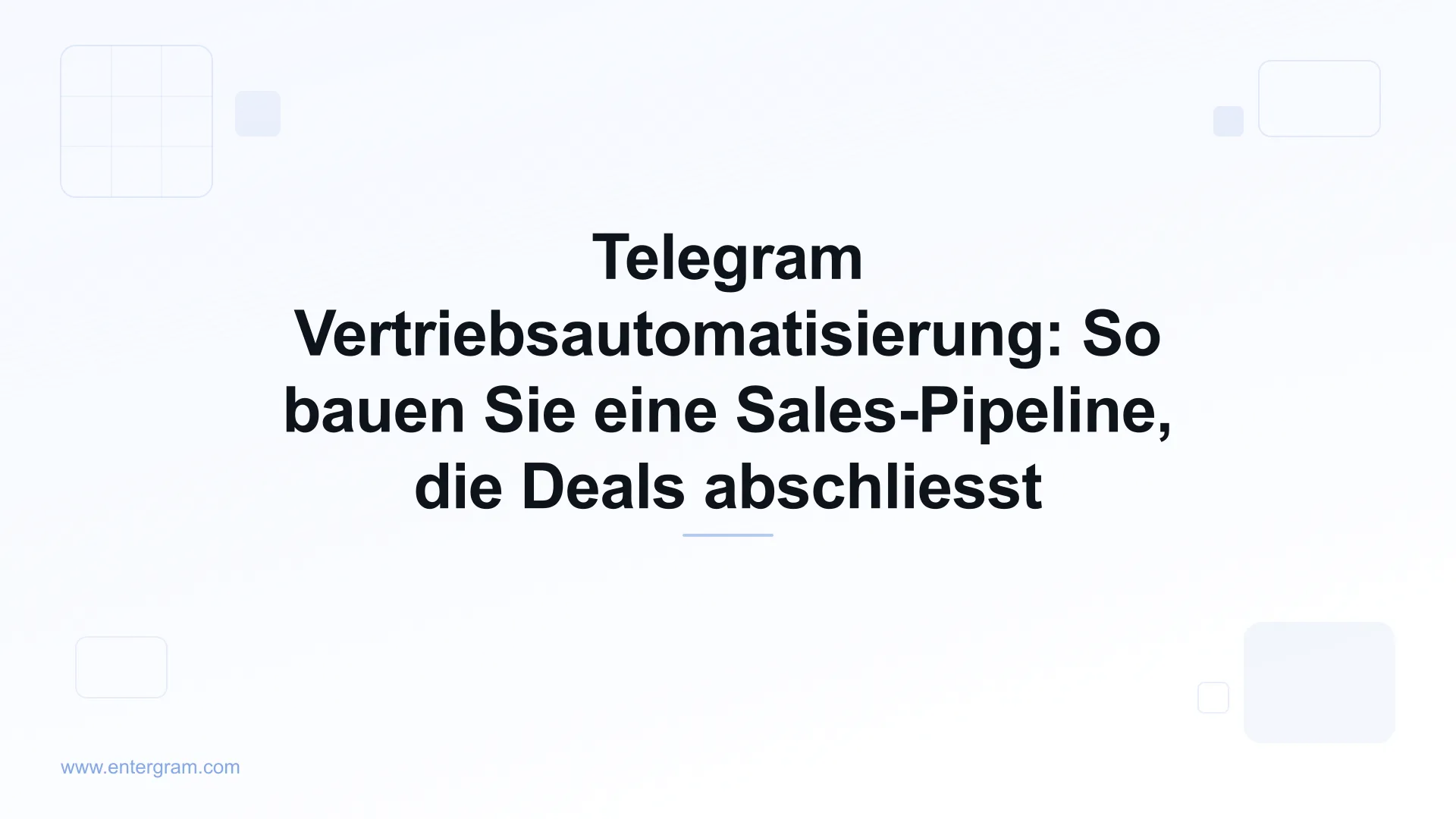 Card image for Telegram Vertriebsautomatisierung Pipeline-Leitfaden