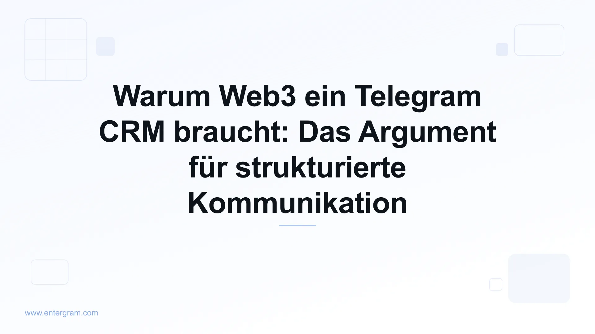 Card image for Warum Web3 ein Telegram CRM braucht: Das Argument für strukturierte Kommunikation