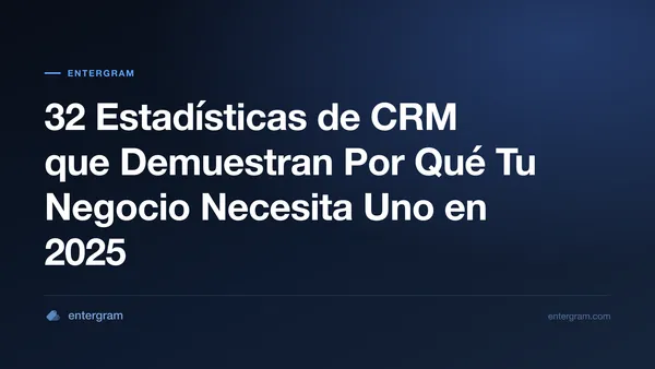 Card image for 32 Estadísticas de CRM que Demuestran Por Qué Tu Negocio Necesita Uno en 2025