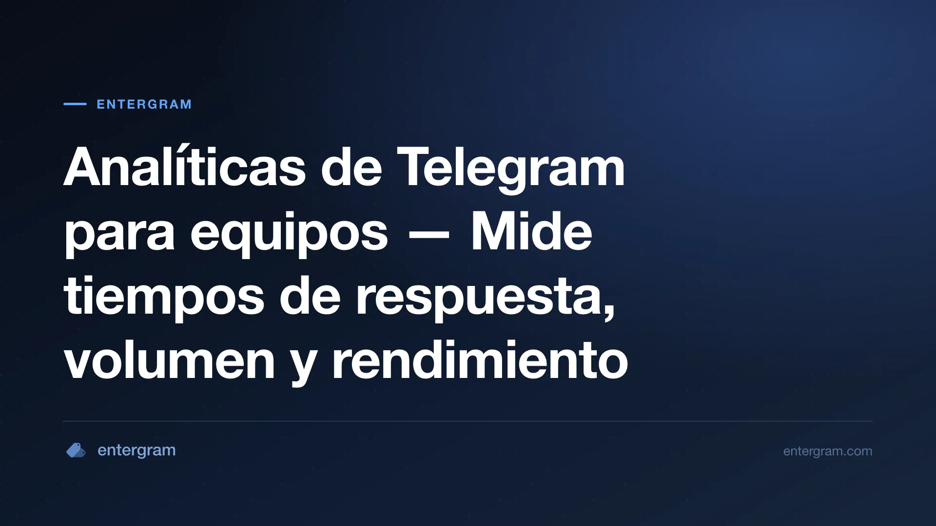 Dashboard de analíticas de Telegram para equipos