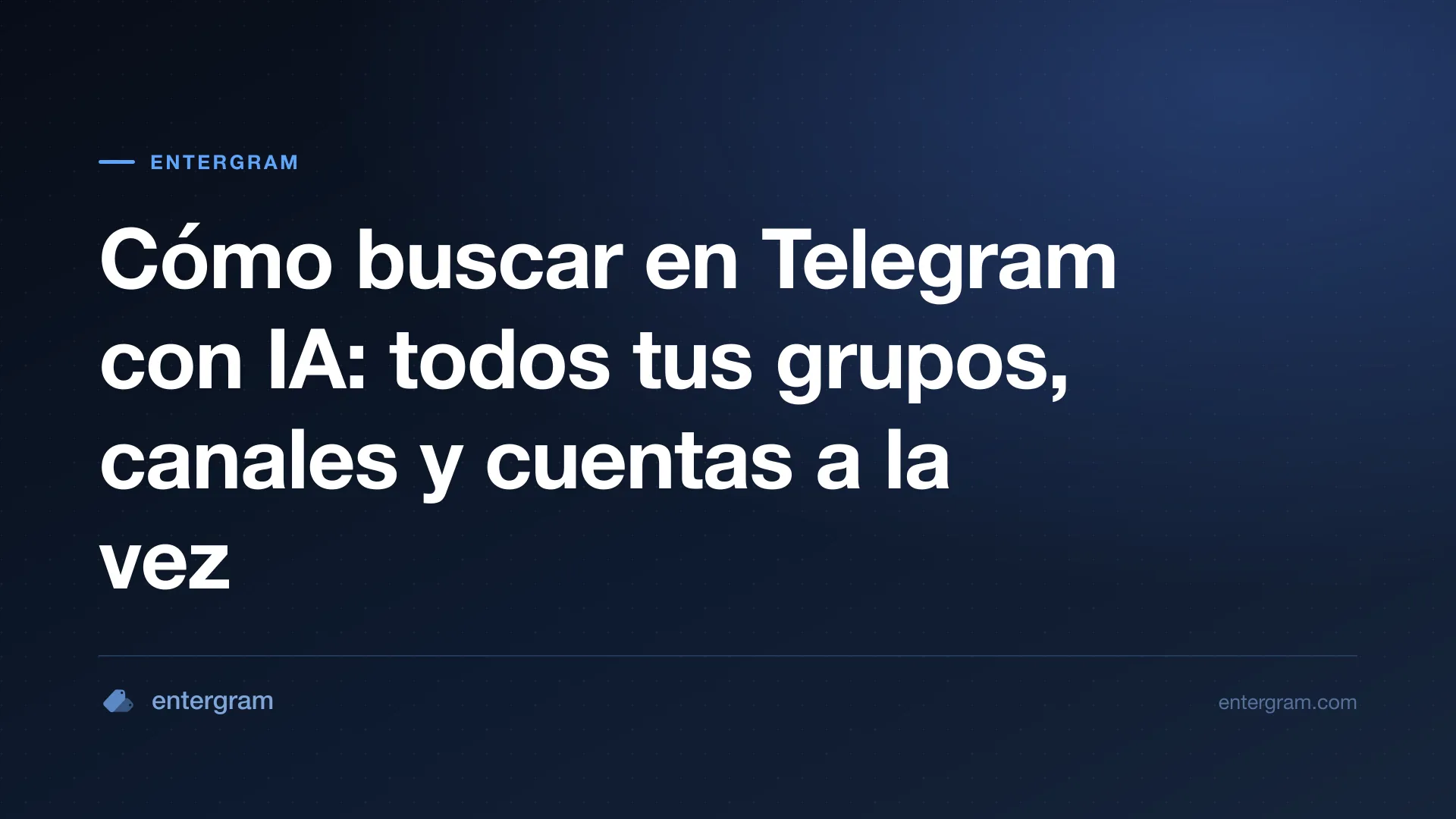 Imagen de tarjeta para Cómo buscar en Telegram con IA