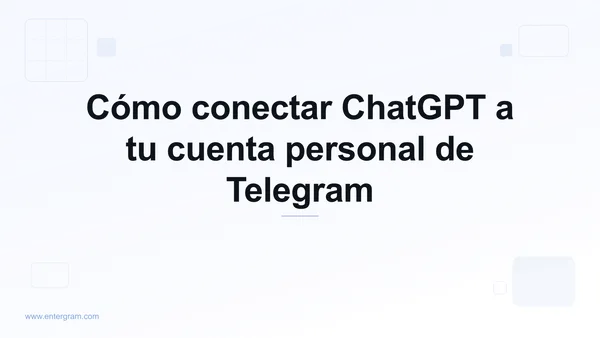 Conectar ChatGPT a cuenta personal de Telegram vía MCP