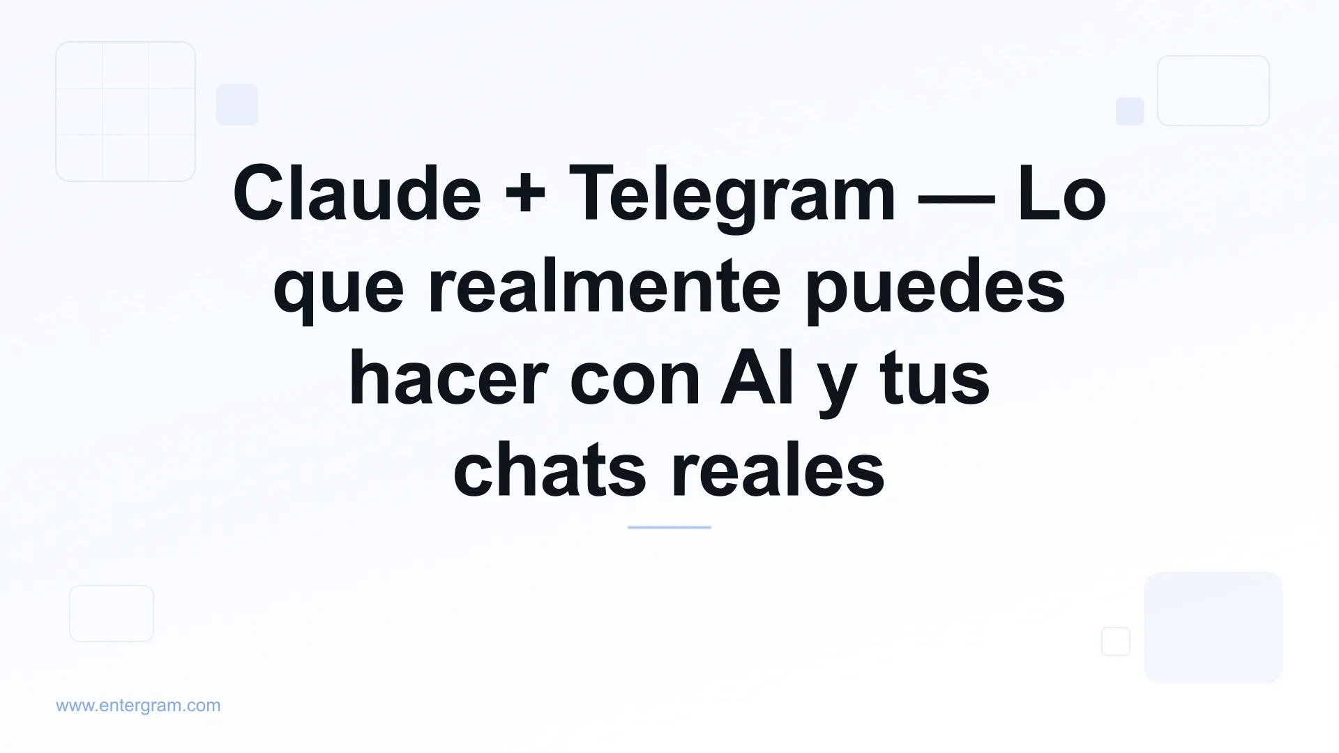 Claude AI conectado a Telegram personal vía MCP