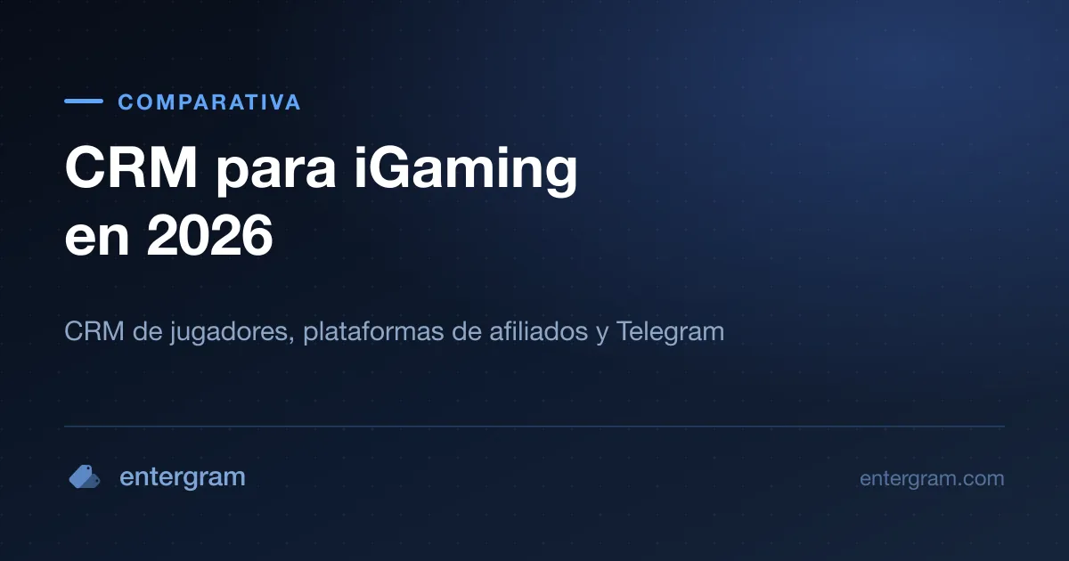 Categorías de CRM para iGaming comparadas: CRMs de jugadores, plataformas de afiliación y la capa de Telegram