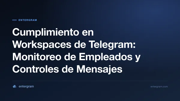 Panel de cumplimiento de workspace en Telegram con controles de monitoreo de empleados