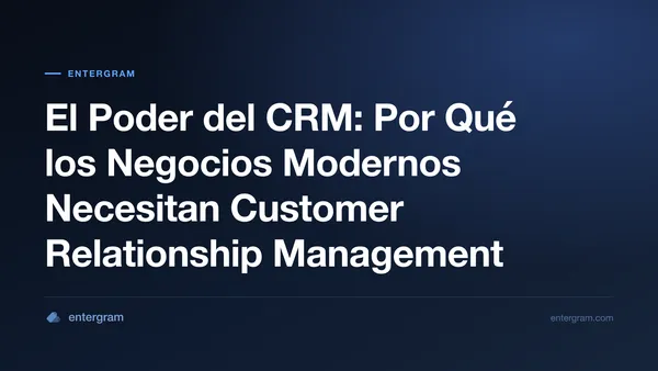 Card image for El Poder del CRM: Por Qué los Negocios Modernos Necesitan Customer Relationship Management