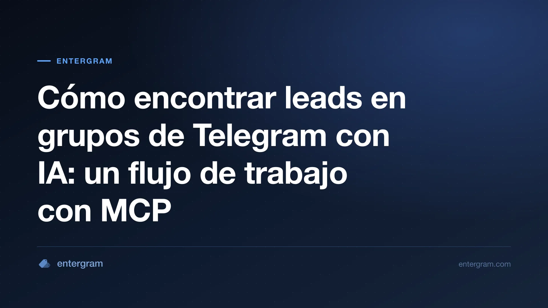 Imagen de tarjeta sobre encontrar leads en grupos de Telegram con IA