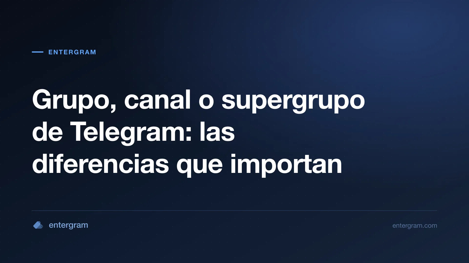 Imagen de tarjeta para Grupo, canal o supergrupo de Telegram