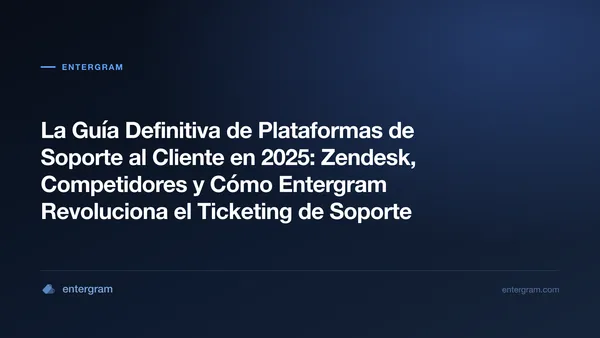 Card image for La Guía Definitiva de Plataformas de Soporte al Cliente en 2025: Zendesk, Competidores y Cómo Entergram Revoluciona el Ticketing de Soporte