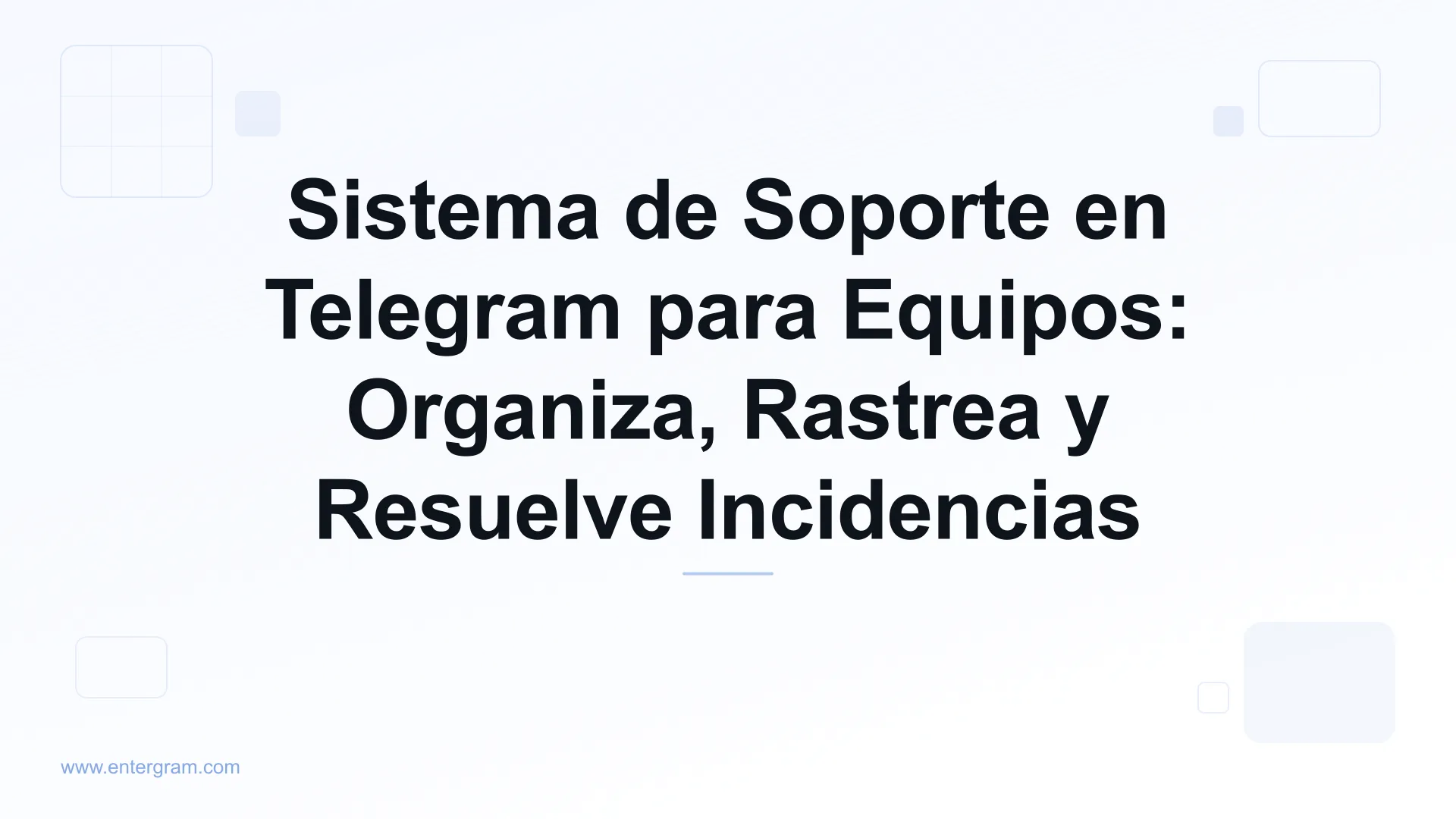 Card image for Sistema de Soporte en Telegram para Equipos
