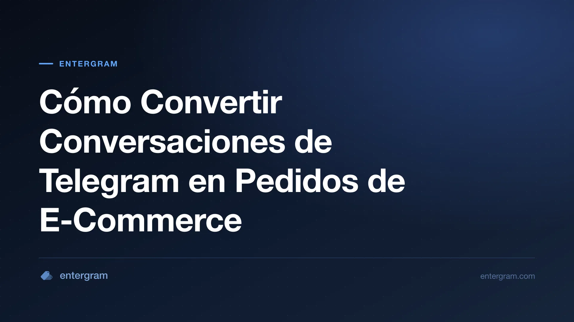 Card image for Telegram CRM para E-Commerce y Social Commerce: Convierte Conversaciones en Pedidos