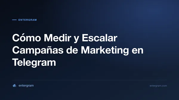 Card image for Telegram CRM para Equipos de Marketing y Growth: Mide, Optimiza y Escala Campañas en Telegram
